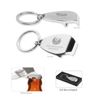 Elite Laser Engraved Metal Bottle Opener Keyholder